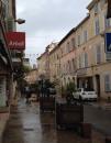 Frejus: This is the street in Frejus, where we lunched on a rainy Sunday